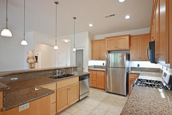 Interior, Kitchen, Pendant Lights, Recessed Lighting, Stainless Steel Appliances