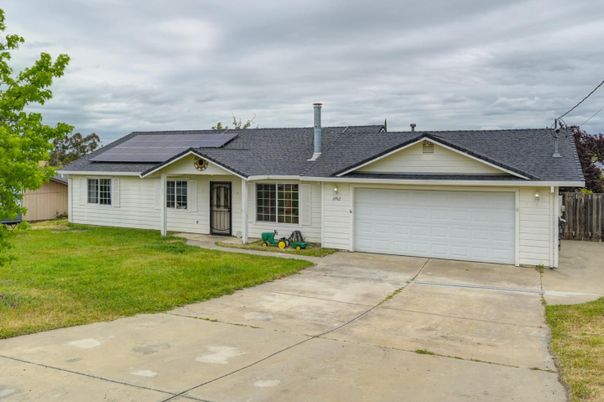 Attached, Exterior, Facade, Solar Panels, Ranch