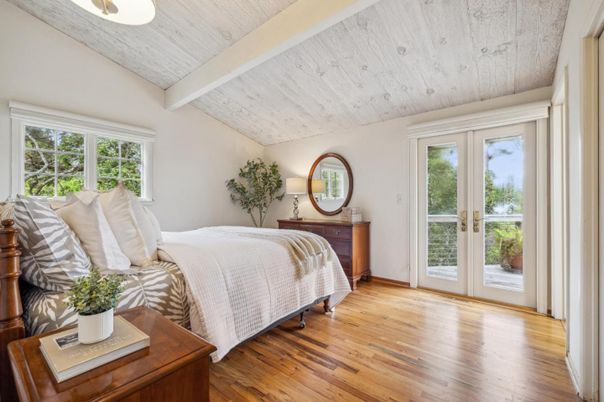 Bedroom, Interior, Wooden Ceilings, Wood Texture Flooring