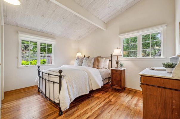 Bedroom, Interior, Wooden Ceilings, Wood Texture Flooring