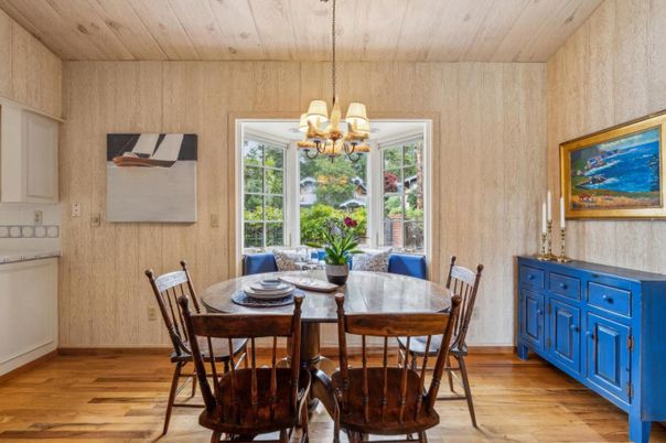 Chandelier, Dining room, Interior, Wooden Ceilings, Wood Texture Flooring