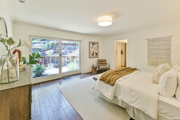 Bedroom, Interior, Wood Texture Flooring