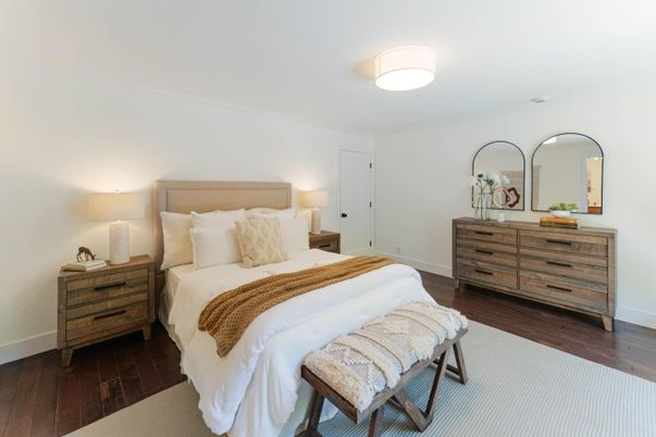 Bedroom, Interior, Wood Texture Flooring