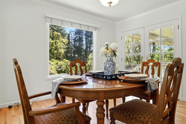 Dining room, Interior, Wood Texture Flooring