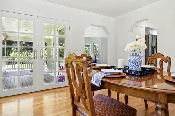 Dining room, Interior, Wood Texture Flooring