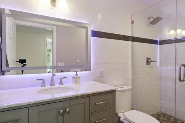 Bathroom, Glass Shower, Interior