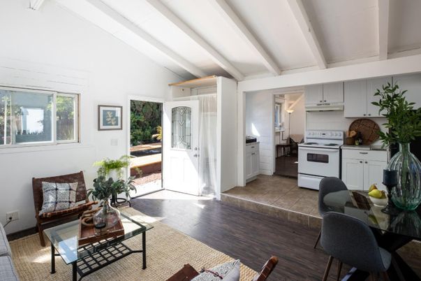 Dining room, Interior, Kitchen, Living room, Wood Texture Flooring