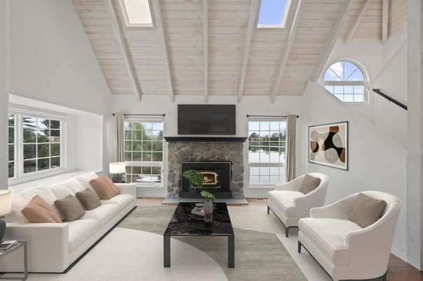 Fireplace, Interior, Living room, Wooden Beams, Wooden Ceilings, Wood Texture Flooring