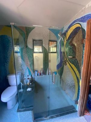 Bathroom, Glass Shower, Interior