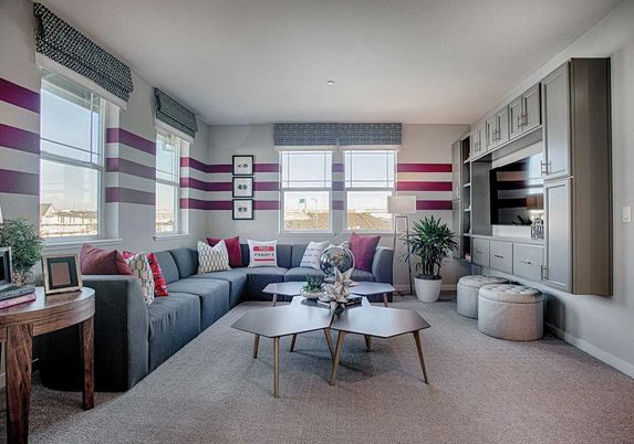 Interior, Living room, Recessed Lighting