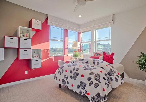 Bedroom, Interior, Recessed Lighting