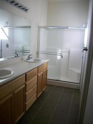Bathroom, Dual Sink Vanities, Glass Shower, Interior