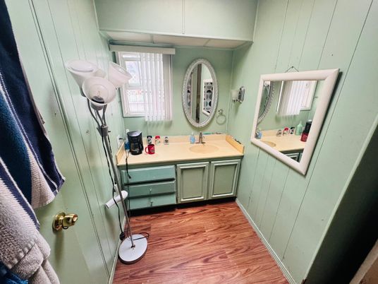 Bathroom, Interior, Wood Texture Flooring