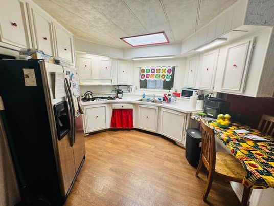 Interior, Kitchen, Wood Texture Flooring