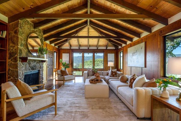 Fireplace, Interior, Living room, Wooden Beams, Wooden Ceilings, Wood Texture Flooring, Wooden Walls