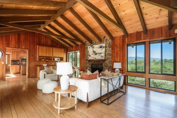 Fireplace, Interior, Living room, Wooden Beams, Wooden Ceilings, Wood Texture Flooring, Wooden Walls