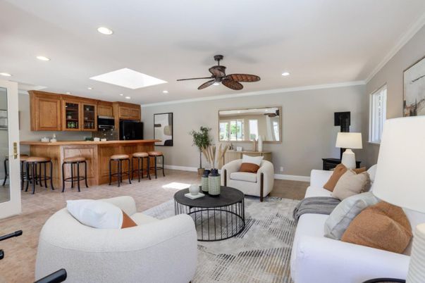 Interior, Kitchen, Living room, Recessed Lighting