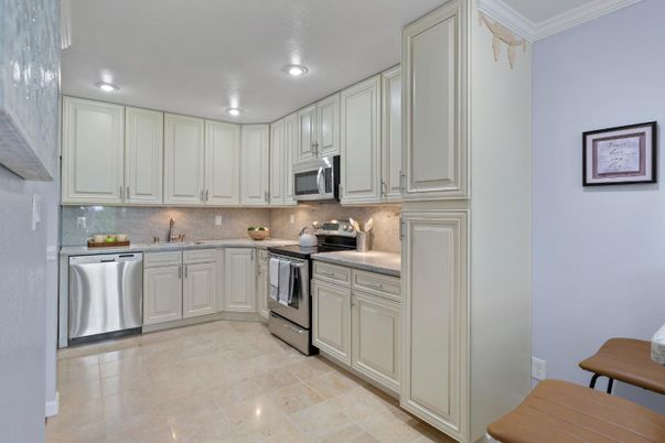 Interior, Kitchen, Recessed Lighting, Stainless Steel Appliances