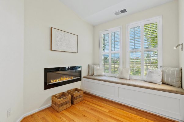 Fireplace, Interior, Wood Texture Flooring