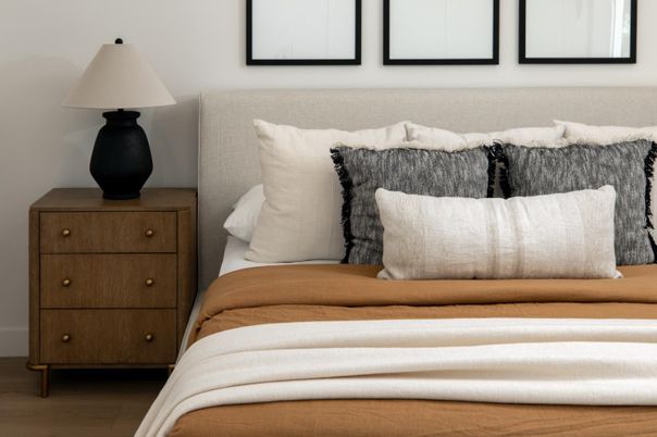 Bedroom, Interior, Wood Texture Flooring