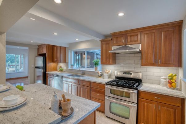 Interior, Kitchen, Recessed Lighting, Stainless Steel Appliances