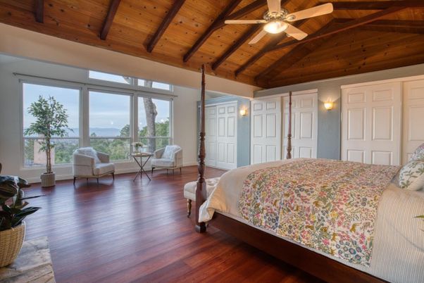 Bedroom, Interior, Wooden Beams, Wooden Ceilings, Wood Texture Flooring