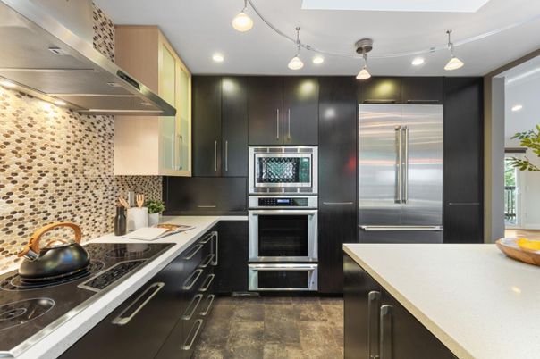 Interior, Kitchen, Recessed Lighting, Stainless Steel Appliances