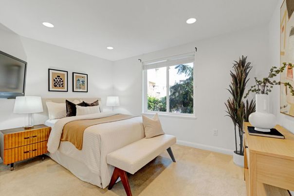 Bedroom, Interior, Recessed Lighting