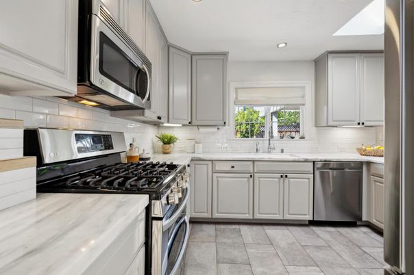 Interior, Kitchen, Recessed Lighting, Stainless Steel Appliances