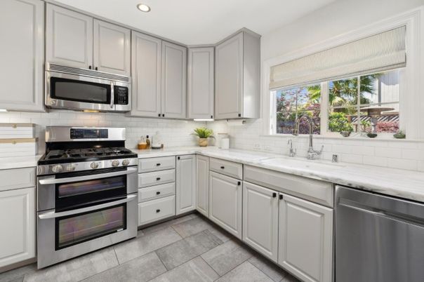 Interior, Kitchen, Recessed Lighting, Stainless Steel Appliances