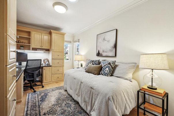 Bedroom, Home Office, Interior, Wood Texture Flooring