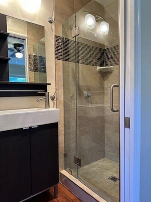 Bathroom, Glass Shower, Interior