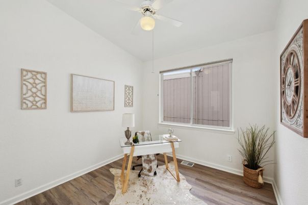 Home Office, Interior, Wood Texture Flooring