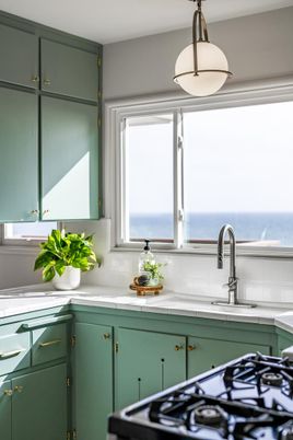 Interior, Kitchen, Tile Countertops, Water