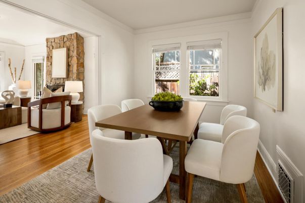 Dining room, Interior, Wood Texture Flooring