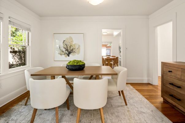 Dining room, Interior, Wood Texture Flooring