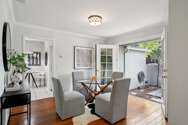 Dining room, Interior, Wood Texture Flooring