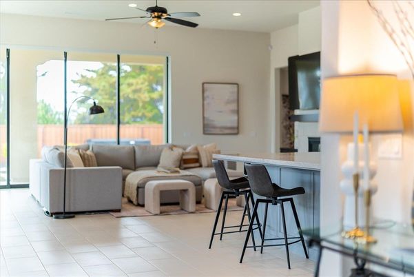 Interior, Living room, Recessed Lighting