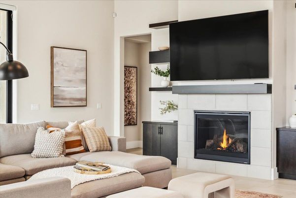 Fireplace, Interior, Living room, Wood Texture Flooring