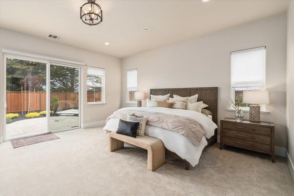 Bedroom, Interior, Recessed Lighting