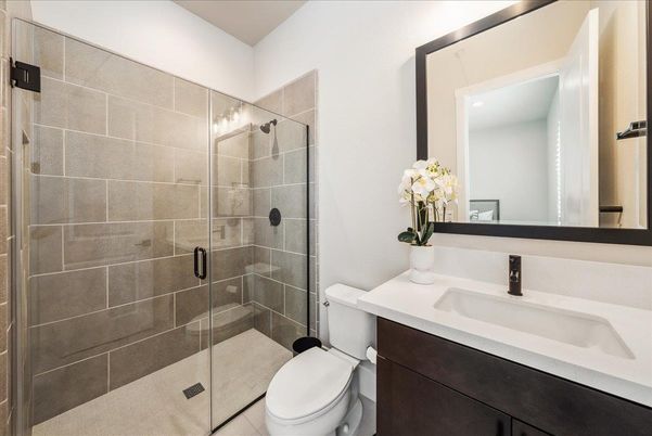 Bathroom, Glass Shower, Interior
