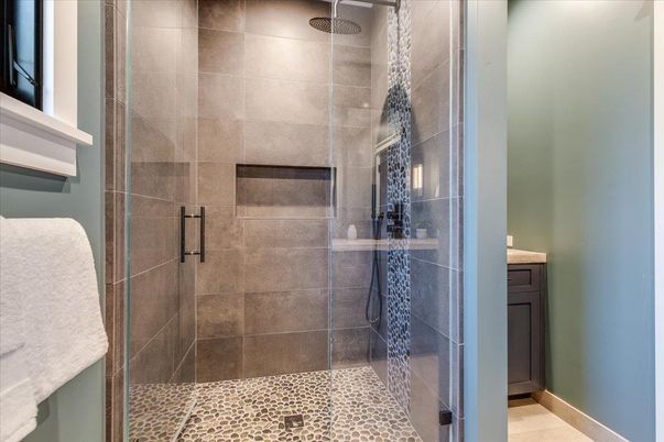 Bathroom, Glass Shower, Interior