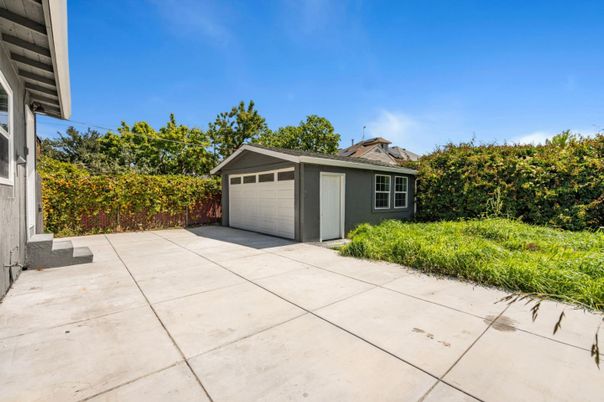Backyard, Detached Garage, Exterior