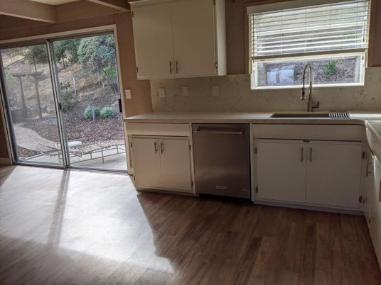 Interior, Kitchen, Wood Texture Flooring