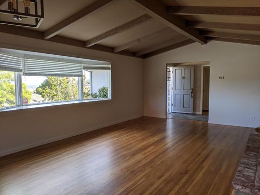 Empty room, Interior, Wooden Beams, Wood Texture Flooring