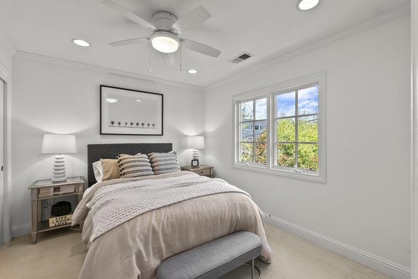 Bedroom, Interior, Recessed Lighting