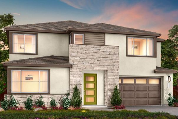 Attached, Exterior, Facade, Modern
