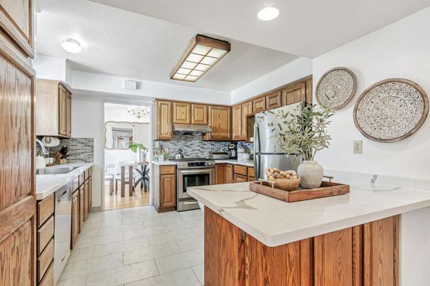 Interior, Kitchen, Recessed Lighting, Stainless Steel Appliances