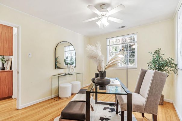 Home Office, Interior, Wood Texture Flooring