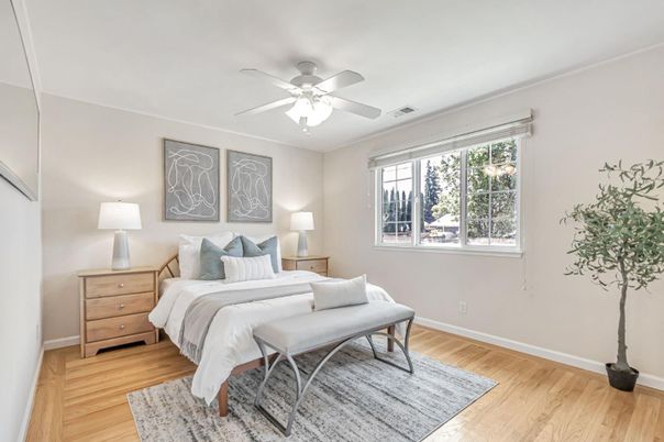 Bedroom, Interior, Wood Texture Flooring